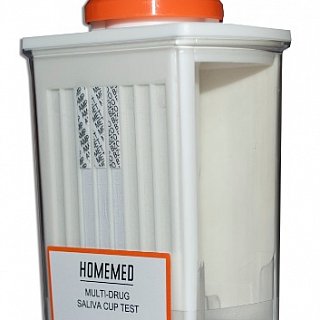 HOMEMED Multi-Drug 6 Panel Saliva Cup Shipper (25s)